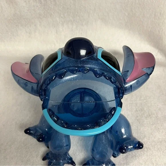 SOLD Lilo & STITCH Blue Clear Glitter Plastic Figure Disney Store Japan 9.5 in - Picture 5 of 13